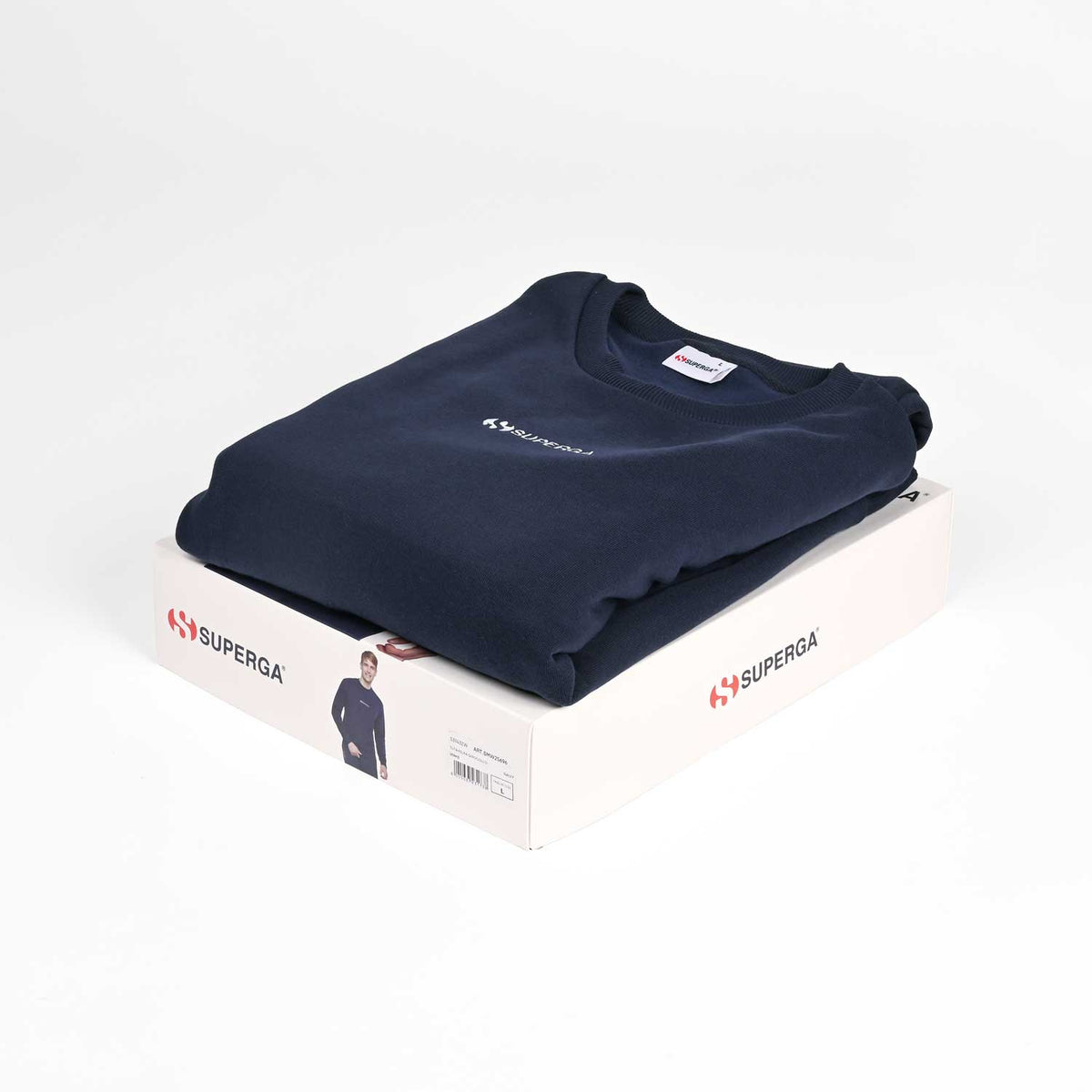 Tuta uomo tinta unita in cotone felpato Superga SMW25696