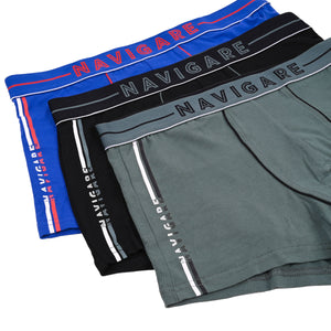 Boxer Navigare uomo B212212Z elastico logato 3 pezzi