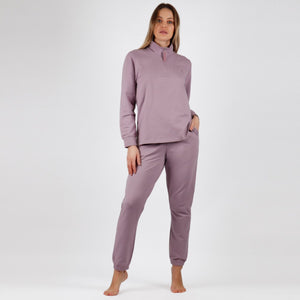 Tuta donna in caldo cotone scollo a serafino Admas 56218