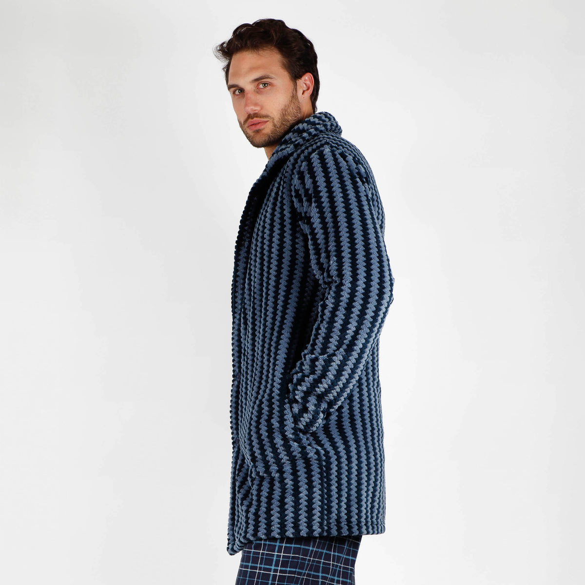 Giacca da camera uomo pile coral Admas 57494