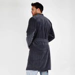 Vestaglia uomo in ciniglia gessata Admas 57527