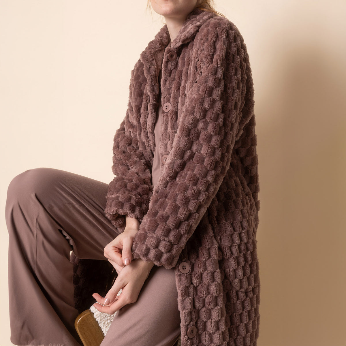 Giacca da camera donna caldissima pile coral Admas 67155