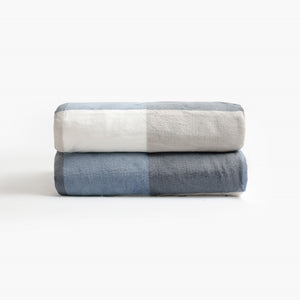 Coperta a quadroni in pile coral e sherpa Admas 69036