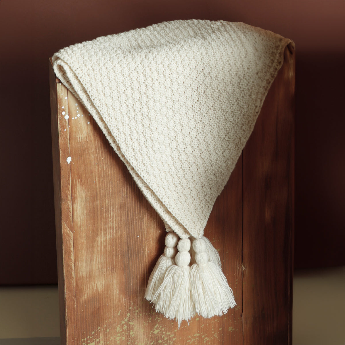 Coperta trama vintage effetto lavorato a maglia Admas 69037