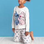 Pigiama Bambina "Stitch & Angel" in Caldo Cotone Disney 62249
