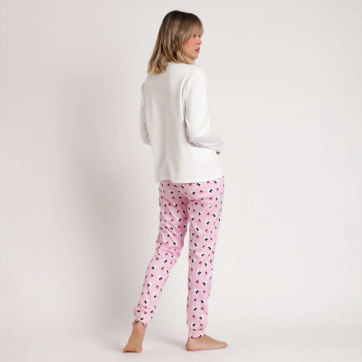 Pigiama donna caldo cotone Disney Minnie 62274