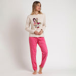 Pigiama donna caldo cotone cuoricini Santoro 62384