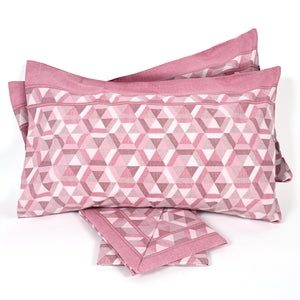 Completo letto singolo fantasia geometrica cotone Biancaluna Ivet