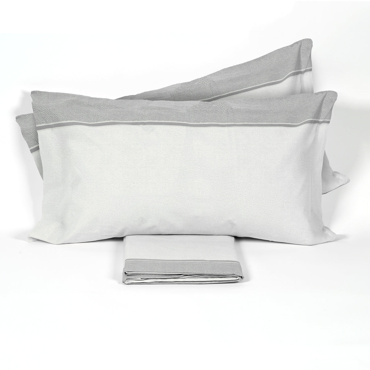 Completo Letto cotone Made in Italy Biancaluna Dern