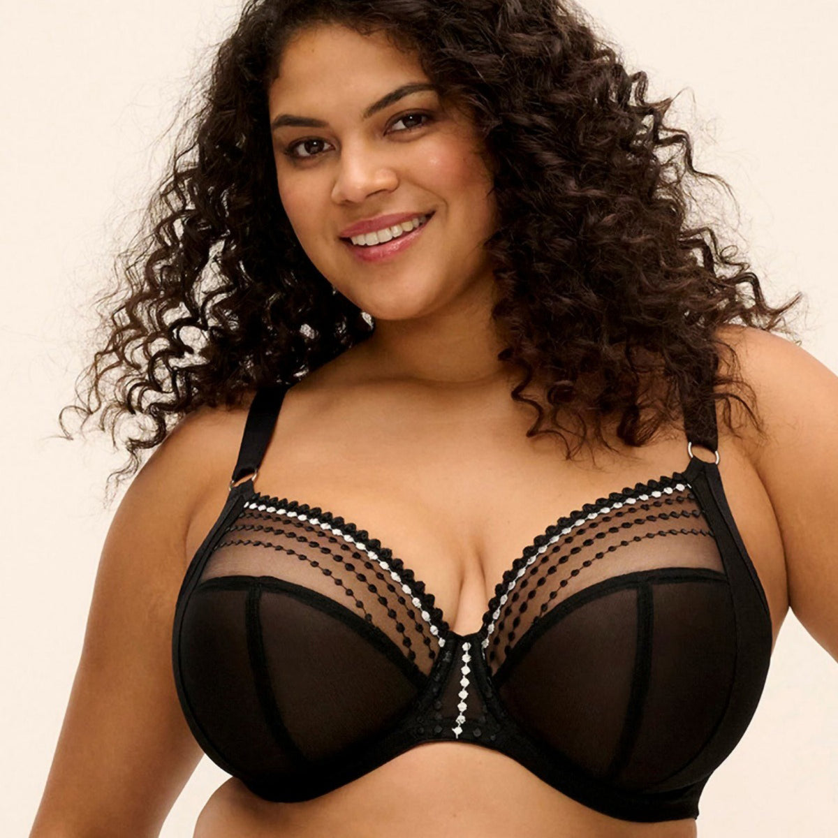Reggiseno con ferretto tulle ricamato Elomi EL8900