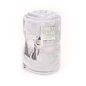 Plaid soffice in pile flanel Enrico Coveri 200x240