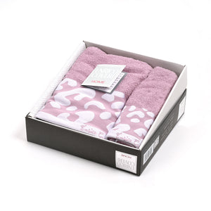 Set Asciugamani 1+1 con banda ricamata a fantasia leopardata Enrico Coveri 0015 Rand