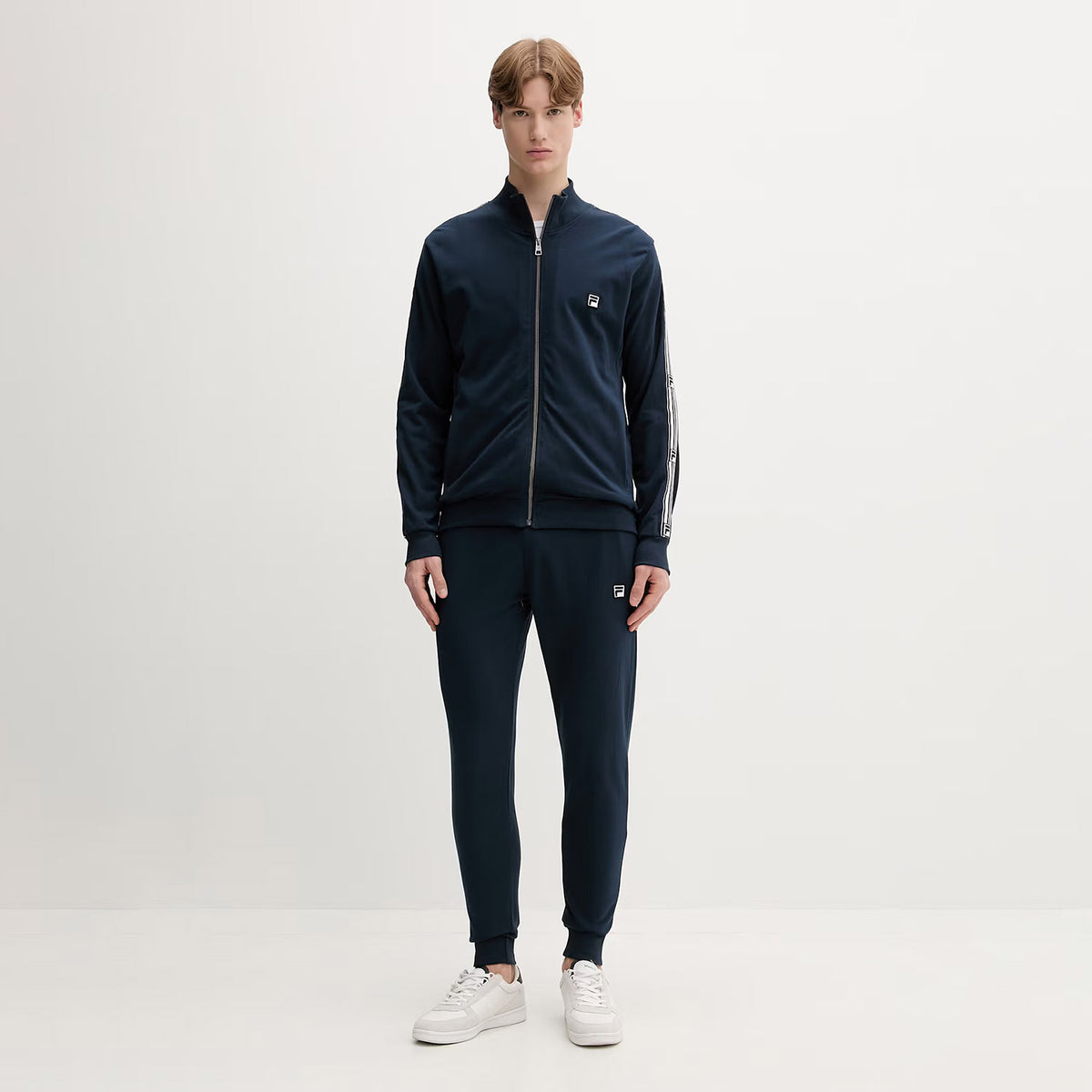 Pigiama uomo stile tuta primaverile in cotone full zip Fila FPS1238