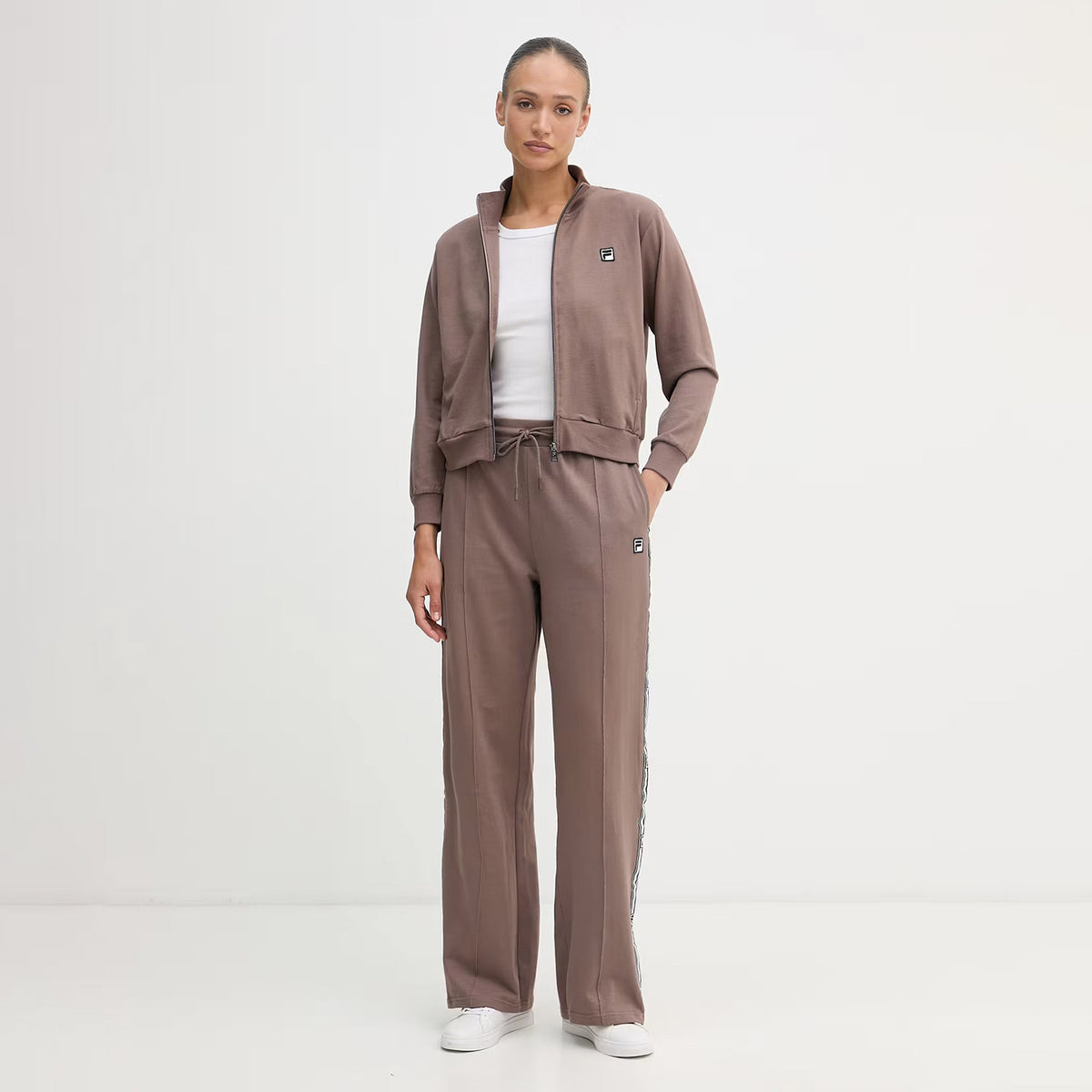 Pigiama donna stile tuta full zip cotone Fila FPS4224