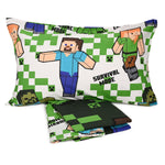 Completo Letto in cotone Una Piazza Hermet Minecraft
