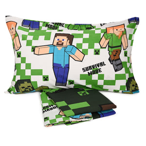 Completo Letto in cotone Una Piazza Hermet Minecraft