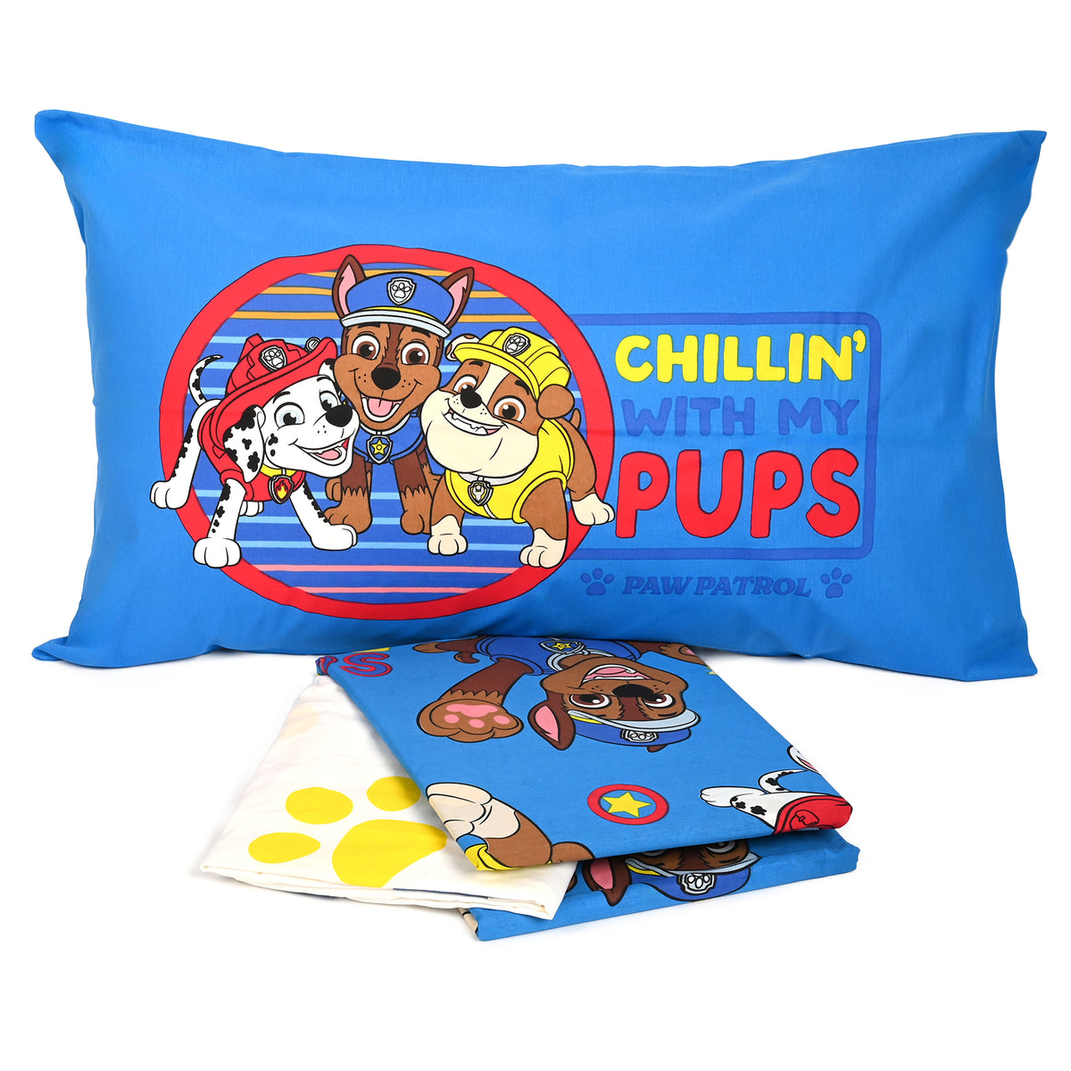 Completo Letto 1 Piazza Paw Patrol 100% cotone