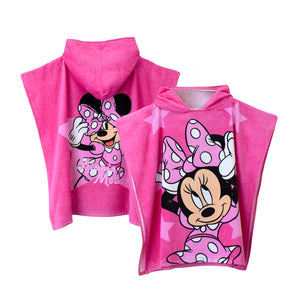 Poncho con cappuccio asciugamano bimba Minnie Disney