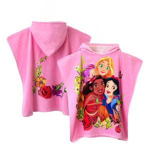 Poncho asciugamano 100% cotone Principesse Disney