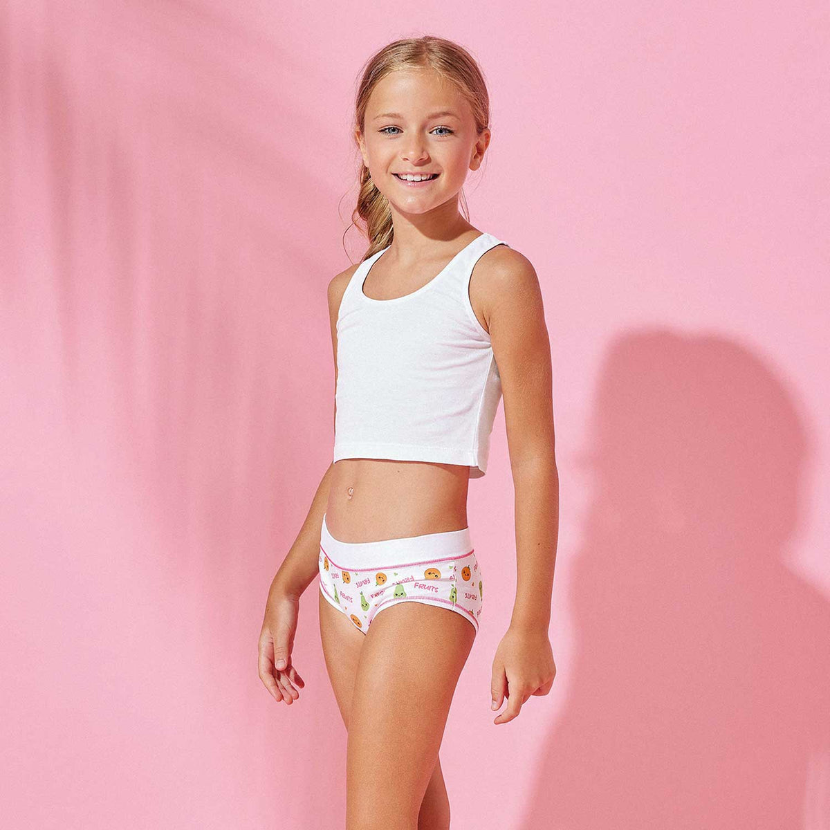 Slip per bambina colorate assortite cotone Jadea 212 3 pz