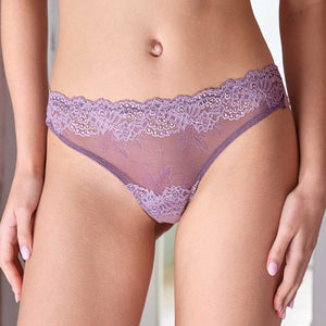 Slip donna brasiliana pizzo e cotone Jadea 6567 2pz