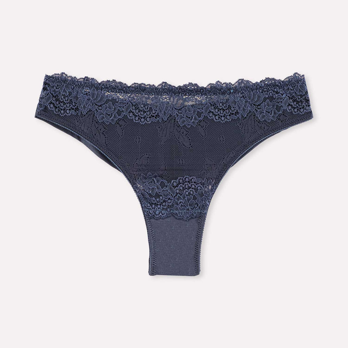 Slip donna brasiliana pizzo e cotone Jadea 6567 2pz