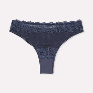 Slip donna brasiliana pizzo e cotone Jadea 6567 2pz