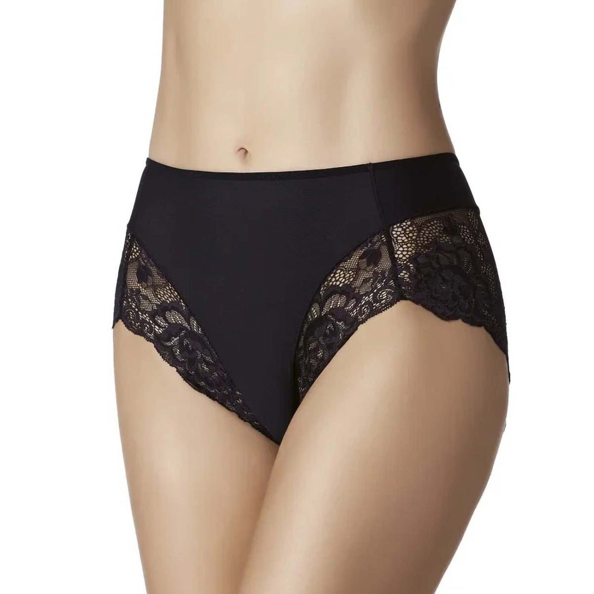Slip alto con pizzo e tassello spugna di cotone Janira niki greta