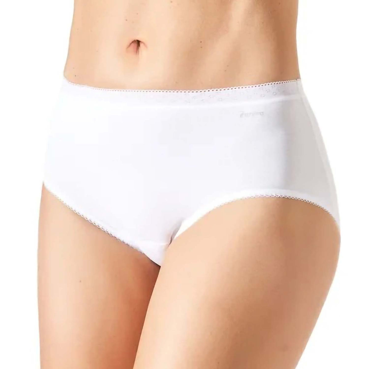 Slip midi con tassello 100% spugna di cotone Janira esencial - 2 pezzi