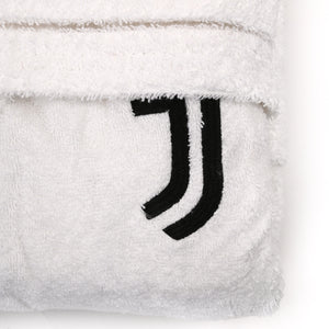 Accappatoio ufficiale Juventus in spugna con cappuccio 100% cotone