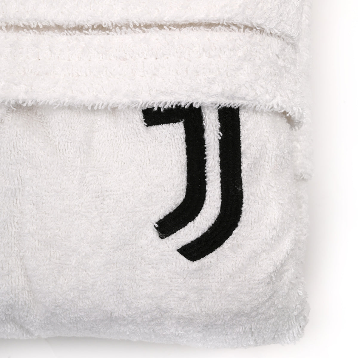 Accappatoio ufficiale Juventus in spugna con cappuccio 100% cotone