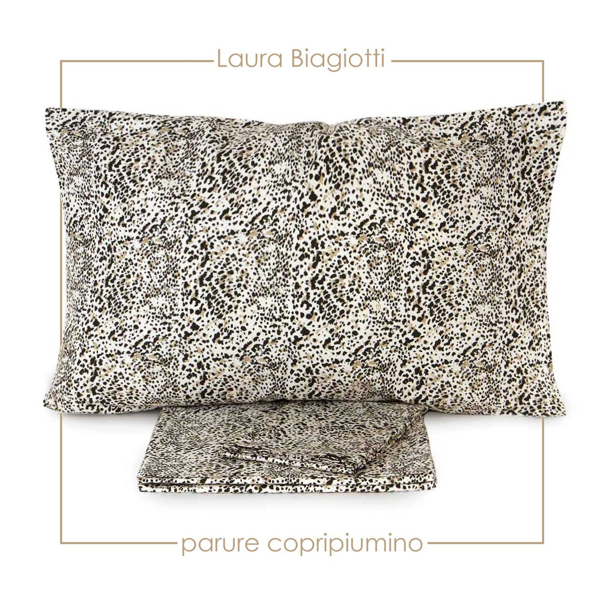 Parure Copripiumino matrimoniale in percalle di cotone Laura Biagiotti Alisea