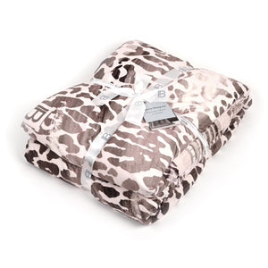 Coperta soffice in sherpa Laura Biagiotti Leopardato 210x250cm