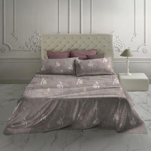 Completo letto maxi floreale 100% cotone Laura Biagiotti Gea