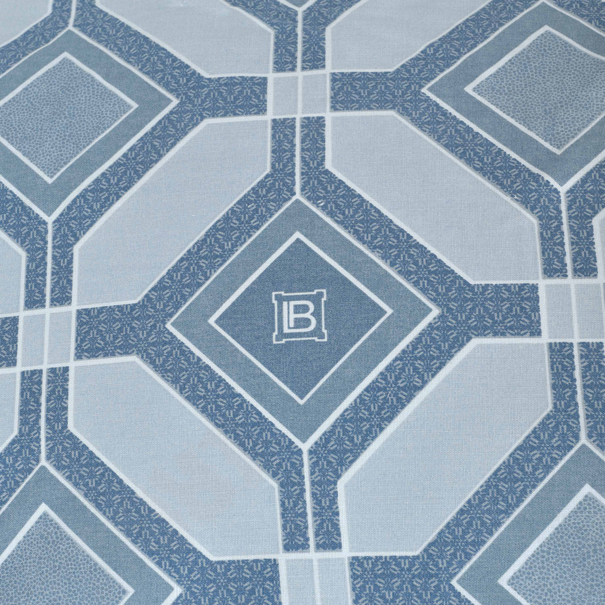 Completo Letto Matrimoniale fantasia geometrica 100% cotone Alcamar Laura Biagiotti