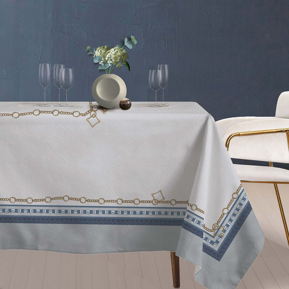 Tovaglia trama catene 100% cotone Laura Biagiotti Tilia