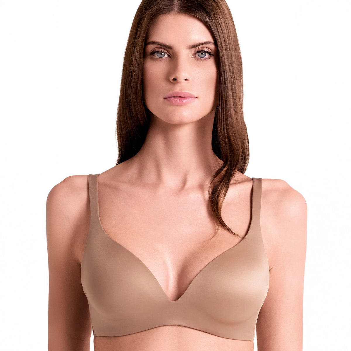 Reggiseno Triangolo senza ferretto in microfibra effetto seta Lormar Shine 01430