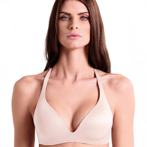 Reggiseno Triangolo senza ferretto in microfibra effetto seta Lormar Shine 01430
