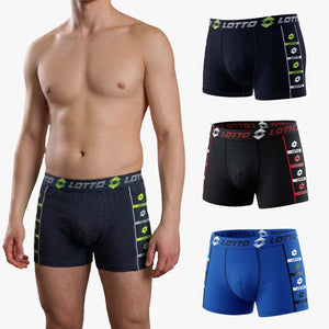 Boxer ragazzo in cotone bielastico Lotto LB4278- 3 paia