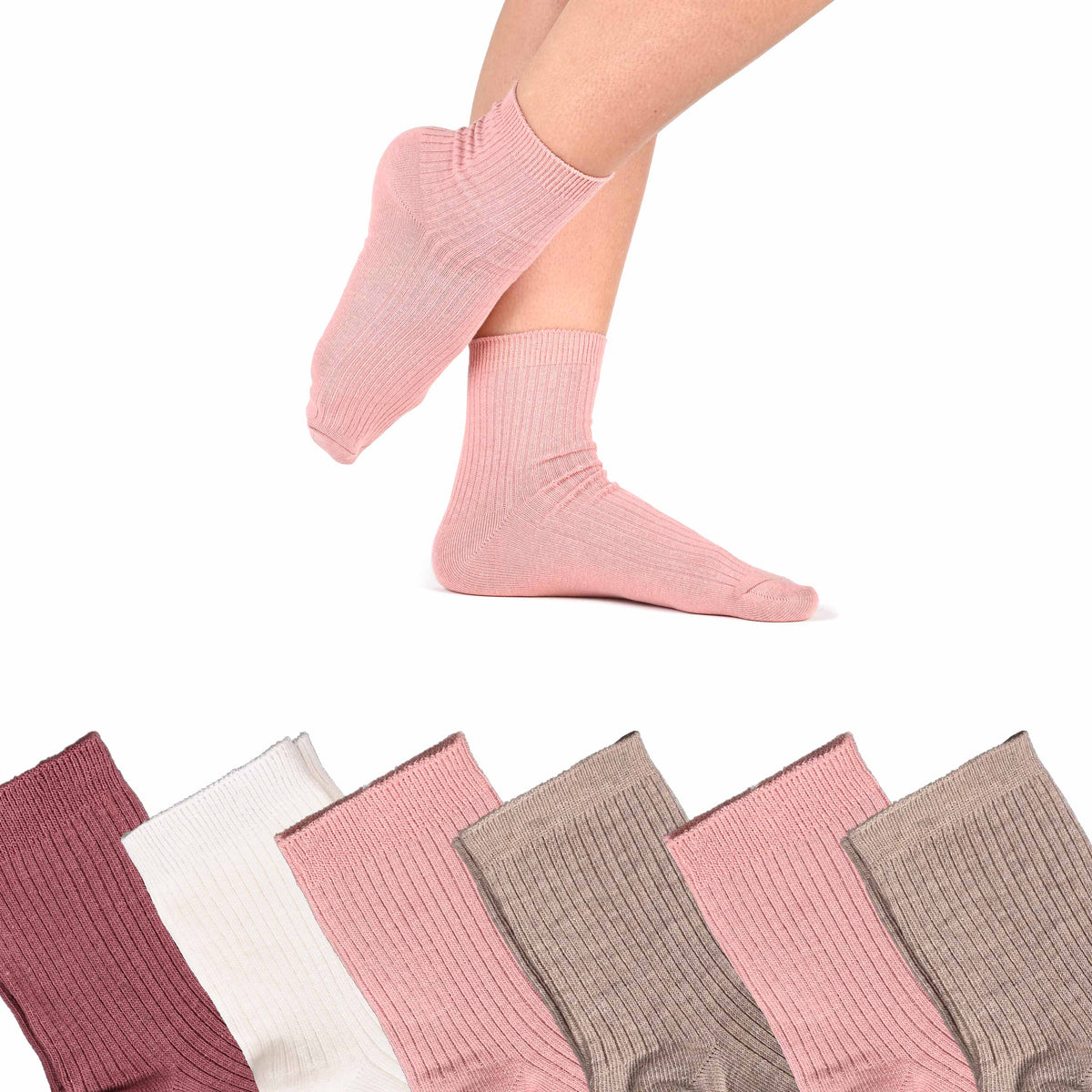 Calze corte assortite caldo cotone Meritex 3610 6 paia