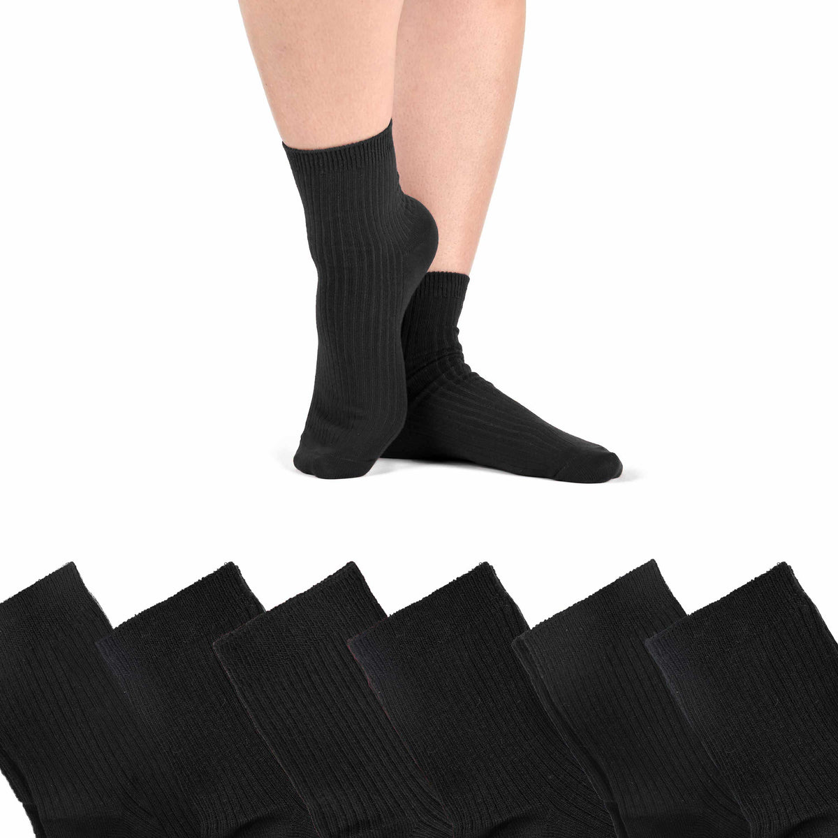 Calze corte assortite caldo cotone Meritex 3610 6 paia