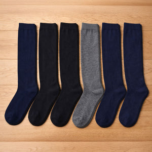 Calze lunghe bimbo assortite caldo cotone Meritex 4002 - 6 paia