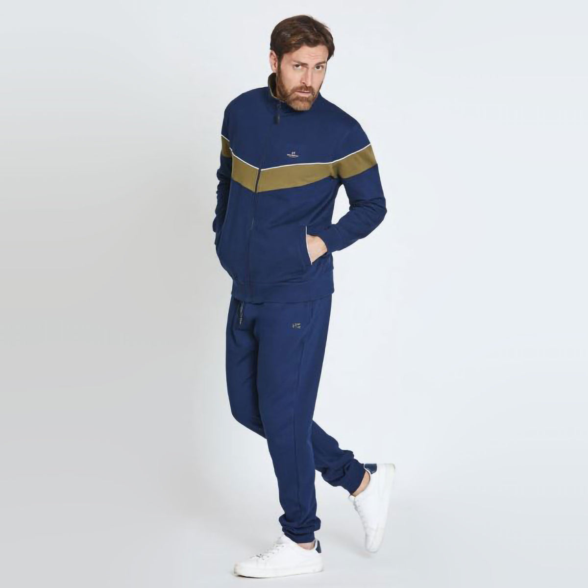 Tuta uomo full zip felpata Nazareno Gabrielli SU5001