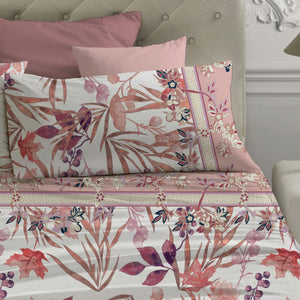 Completo letto maxi Laura Biagiotti 100% Percalle di cotone Palma