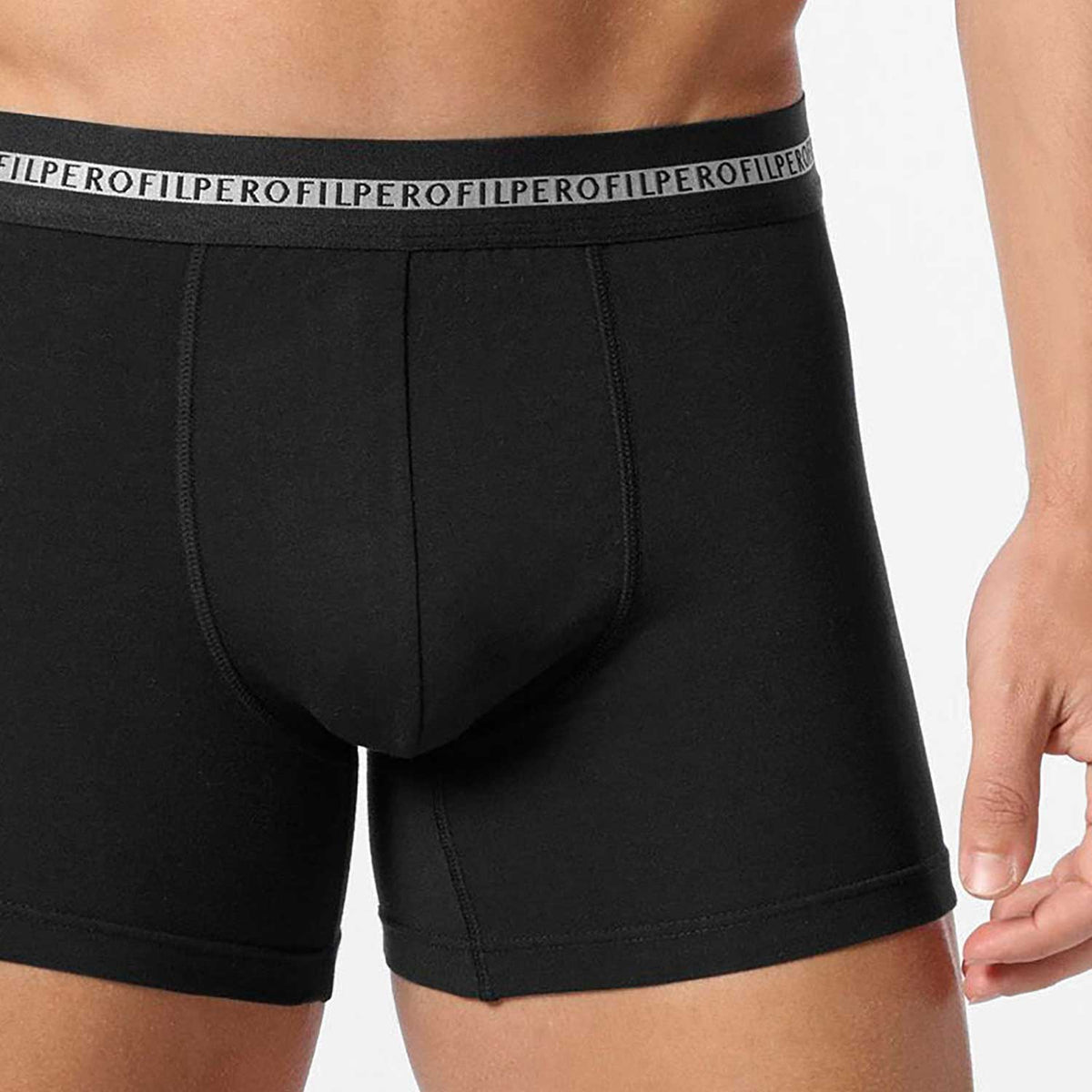Boxer parigamba lungo cotone elasticizzato Perofil 2 pezzi