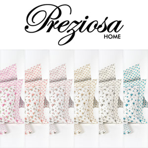Lenzuola matrimoniali 2 piazze 100% cotone Preziosa Portovenere DIS16