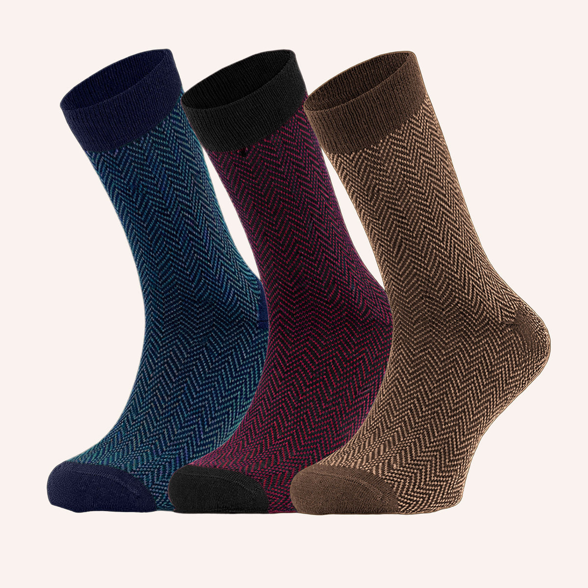 Calza corta uomo caldo cotone assortite Prisco Jack C - 3 paia