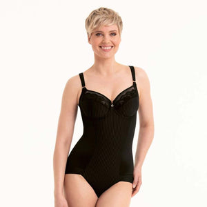 Body modellante con ferretto e pizzo Rosa Faia 3465