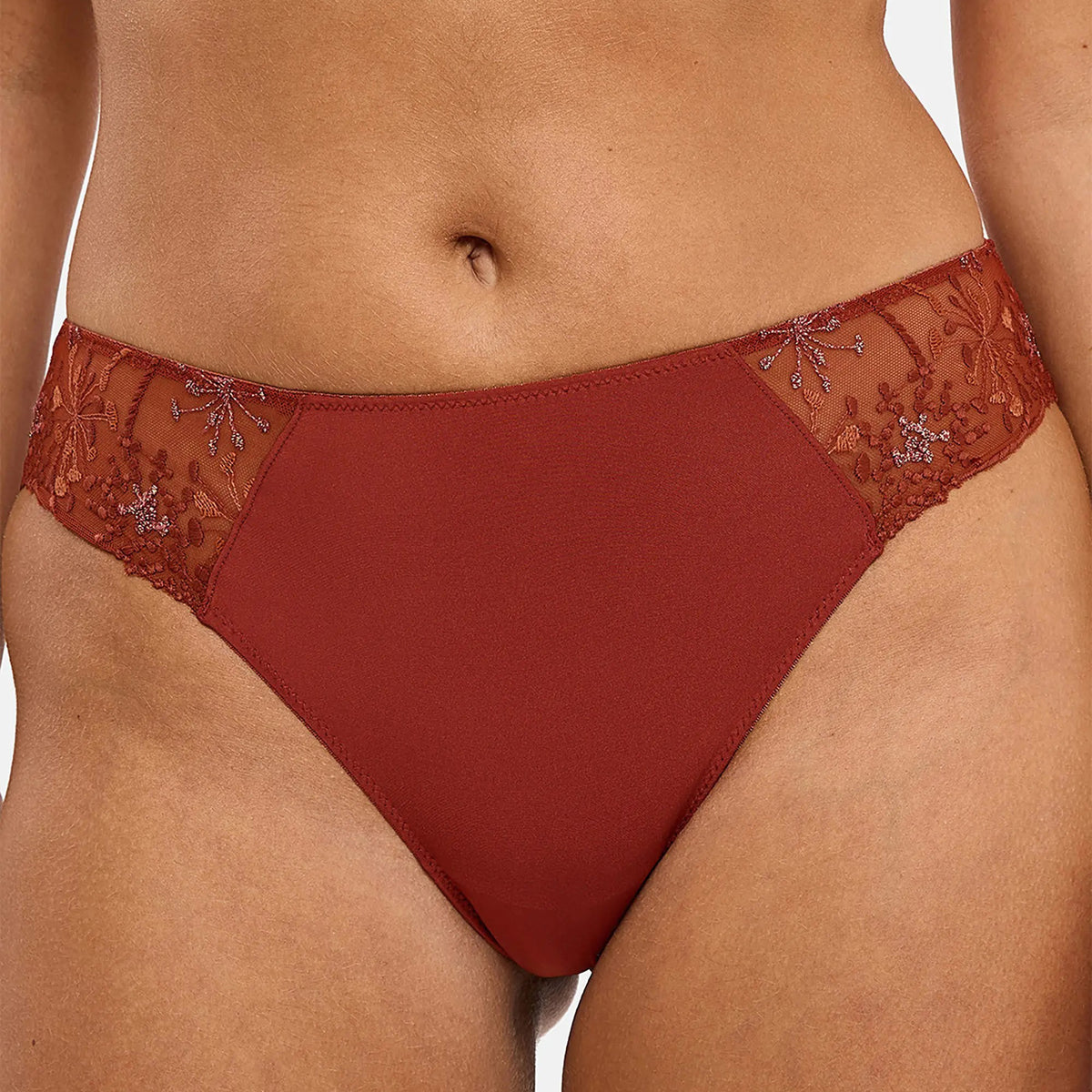Slip in microfibra e tulle ricamato Sans Complexe 60PAL79
