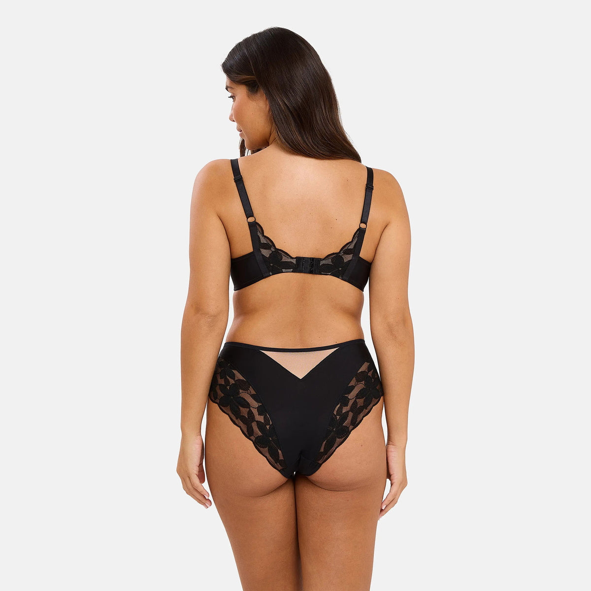 Slip donna vita alta tulle e microfibra Sans Complexe 61PAN73